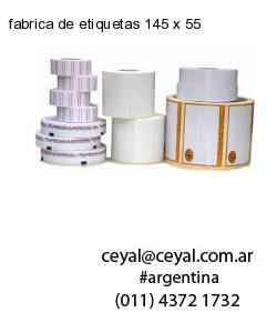 fabrica de etiquetas 145 x 55