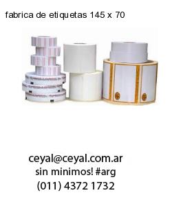 fabrica de etiquetas 145 x 70