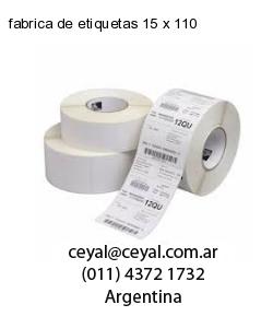 fabrica de etiquetas 15 x 110
