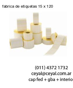 fabrica de etiquetas 15 x 120