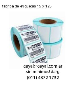 fabrica de etiquetas 15 x 125