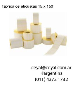 fabrica de etiquetas 15 x 150