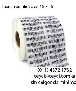 fabrica de etiquetas 15 x 25