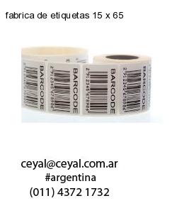 fabrica de etiquetas 15 x 65