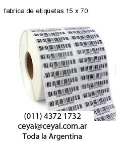 fabrica de etiquetas 15 x 70