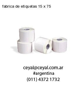 fabrica de etiquetas 15 x 75