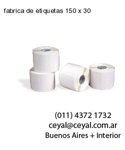 fabrica de etiquetas 150 x 30