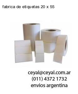 fabrica de etiquetas 20 x 55