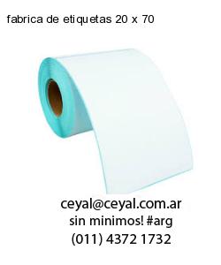 fabrica de etiquetas 20 x 70