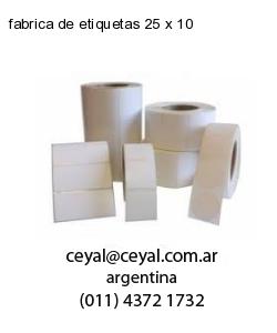 fabrica de etiquetas 25 x 10
