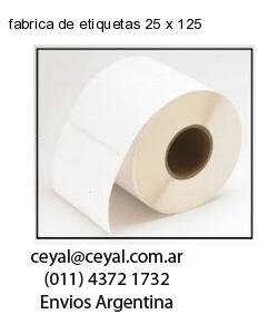 fabrica de etiquetas 25 x 125