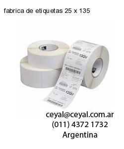 fabrica de etiquetas 25 x 135