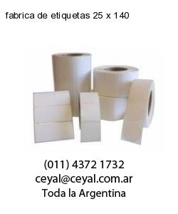 fabrica de etiquetas 25 x 140