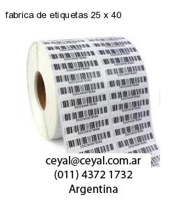 fabrica de etiquetas 25 x 40