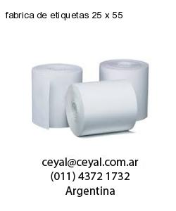 fabrica de etiquetas 25 x 55