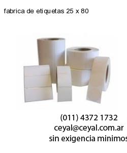 fabrica de etiquetas 25 x 80