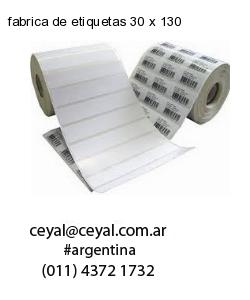 fabrica de etiquetas 30 x 130