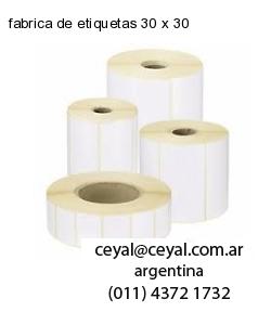 fabrica de etiquetas 30 x 30