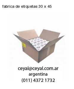 fabrica de etiquetas 30 x 45