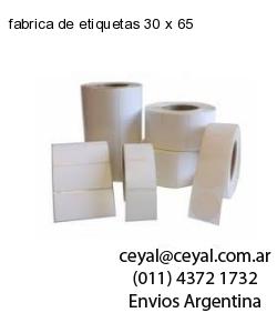 fabrica de etiquetas 30 x 65