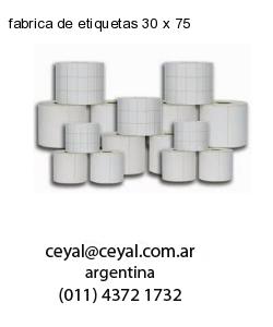 fabrica de etiquetas 30 x 75