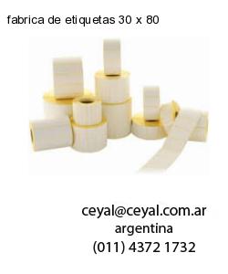 fabrica de etiquetas 30 x 80
