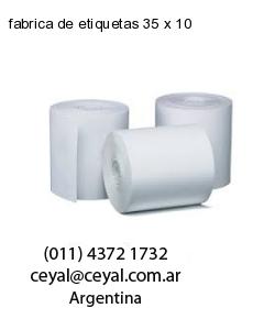 fabrica de etiquetas 35 x 10