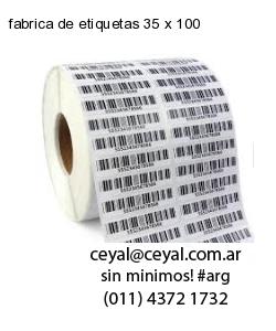 fabrica de etiquetas 35 x 100