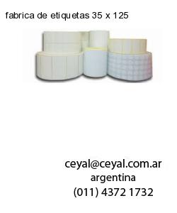 fabrica de etiquetas 35 x 125