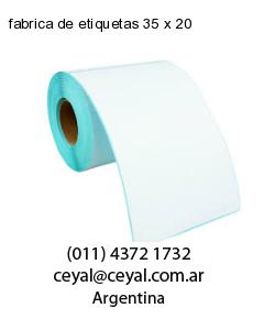 fabrica de etiquetas 35 x 20