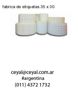 fabrica de etiquetas 35 x 30