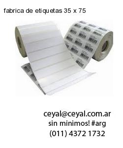 fabrica de etiquetas 35 x 75
