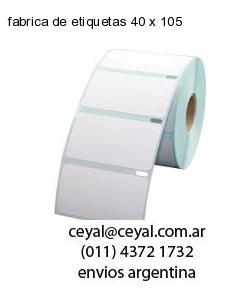 fabrica de etiquetas 40 x 105