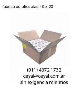 fabrica de etiquetas 40 x 20