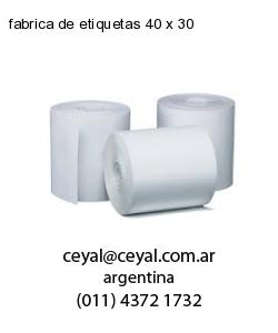 fabrica de etiquetas 40 x 30