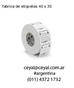 fabrica de etiquetas 40 x 35