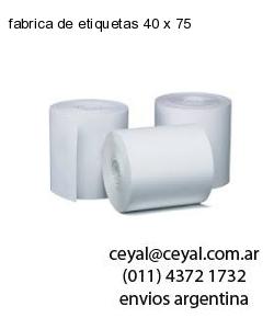 fabrica de etiquetas 40 x 75
