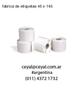 fabrica de etiquetas 45 x 145