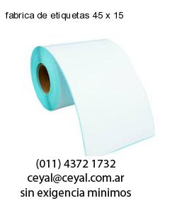 fabrica de etiquetas 45 x 15