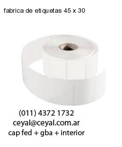 fabrica de etiquetas 45 x 30