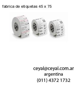 fabrica de etiquetas 45 x 75
