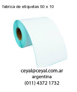 fabrica de etiquetas 50 x 10