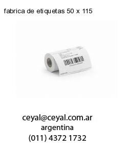 fabrica de etiquetas 50 x 115