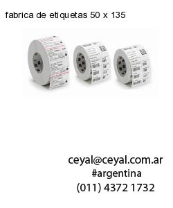 fabrica de etiquetas 50 x 135
