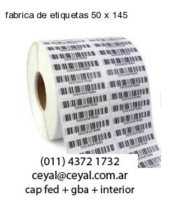 fabrica de etiquetas 50 x 145