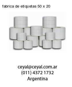fabrica de etiquetas 50 x 20