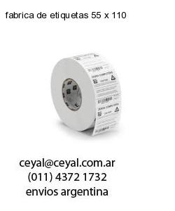 fabrica de etiquetas 55 x 110