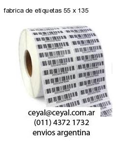 fabrica de etiquetas 55 x 135