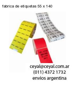 fabrica de etiquetas 55 x 140