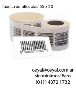 fabrica de etiquetas 55 x 30